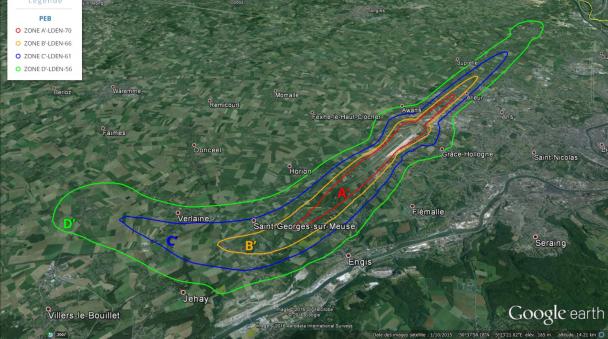Carte des zones de bruit